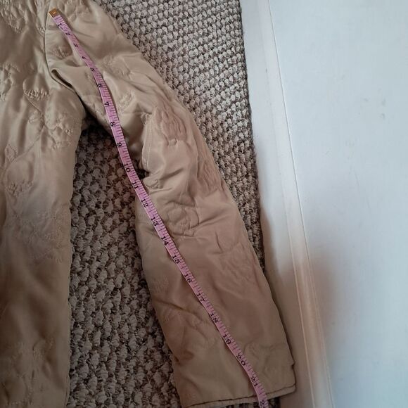 Ensign Collection Coat Women's Large L Cream Floral Winter Warm Embroidered Fall - Picture 10 of 11